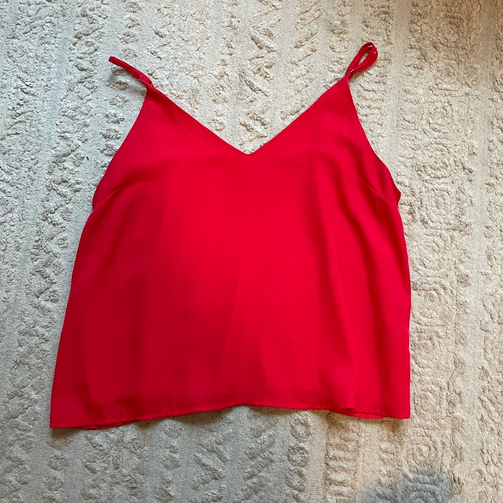 Red tank top